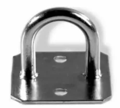 Скоба бортова на квадратній основі (Оцинкована тентова фурнітура)